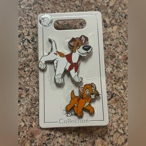 Disney Parks Oliver And Company Dodger and Oliver-2 Trading Pins Set 2022